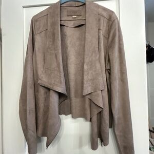 Suede bomber light weight jacket